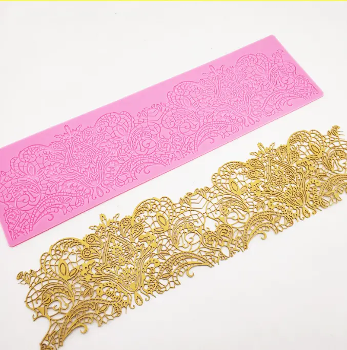 Detailed wedding Lace silicone mould