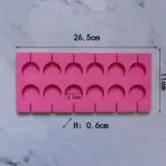 12 Cavity lollipop Silicone Popsicle Mould