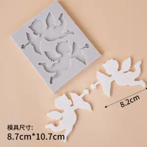Angel holding arrow silicone mould
