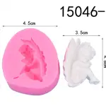 3D angel with wings vintage silicone mould