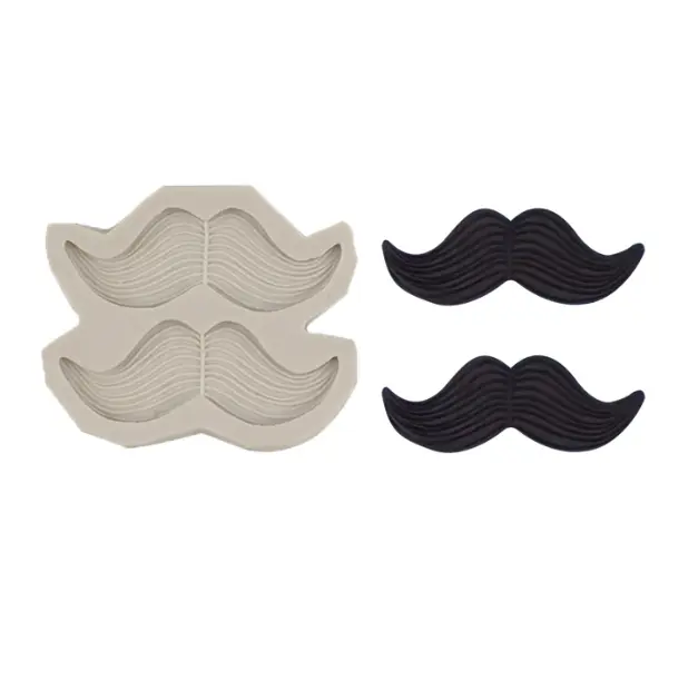 2 cavity Mustache silicone mould