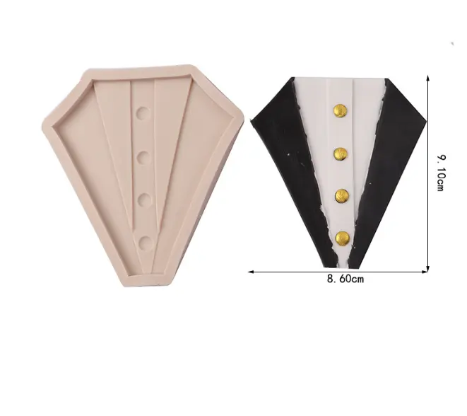 Men shirt theme silicone mould