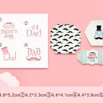 Fathers dad cake cookie Decoration Stencils