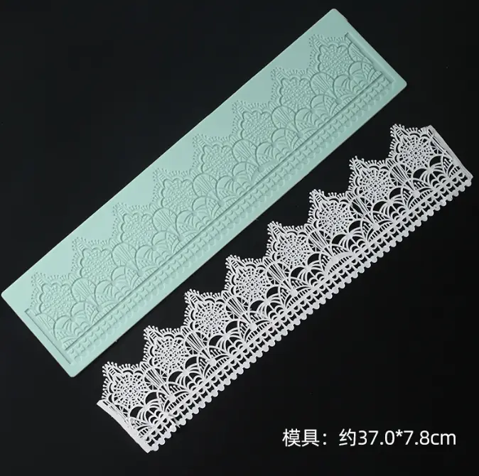 Detailed wedding Lace silicone mould style 3