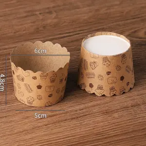 50 pcs cupcake muffin liners printed bakery cupcake liners