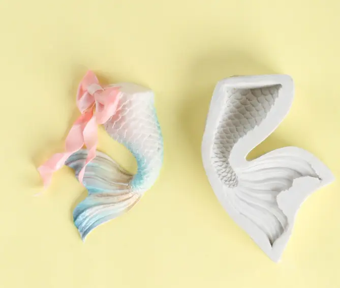 3D Mermaid Tail silicone mould style 3