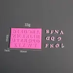 3 pcs Alphabet capital and lower case number Silicone Mould