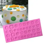 Large mat Multi Cavity button Silicone Mould