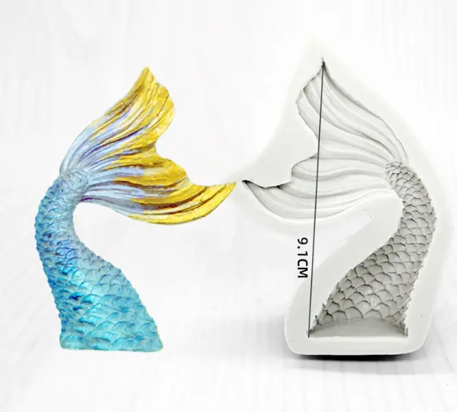 3D Mermaid Tail silicone mould style 3