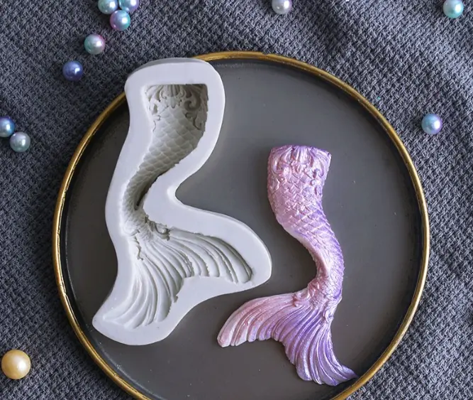 3D Mermaid Tail silicone mould style 2