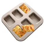 6 Cavity Loaf pan brownie Nonstick Carbon Steel tray