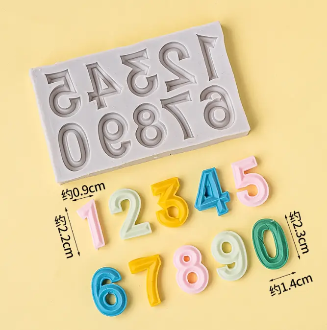 Silicone Number Mould STYLE 1