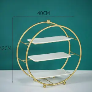 3 Tier Round metal Stand for cupcake,snacks,desserts