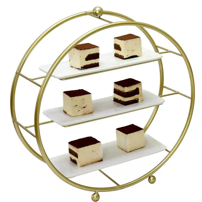 3 Tier Round metal Stand for cupcake,snacks,desserts