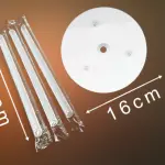 Plastic cake dowels set of 3 pcs round stand and 3 dowels set