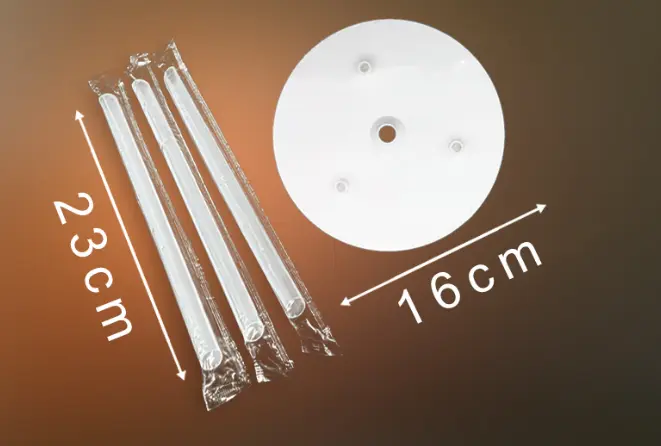 Plastic cake dowels set of 3 pcs round stand and 3 dowels set