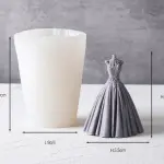 3D Beauty Elegant Girl wedding lady Silicone Candle Moulds