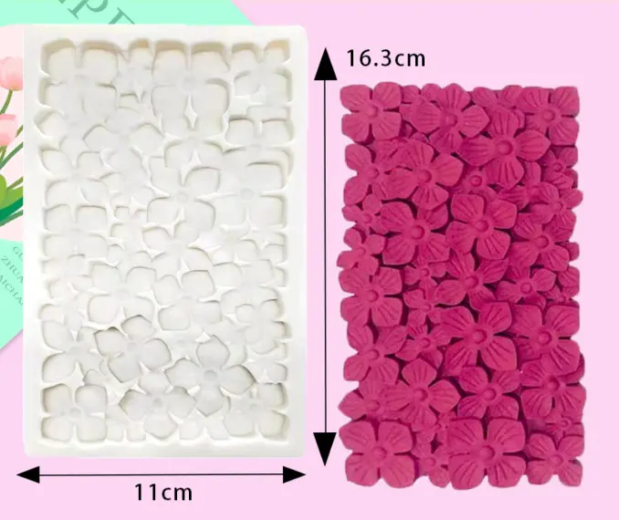 3D Floral large texture silicone mould