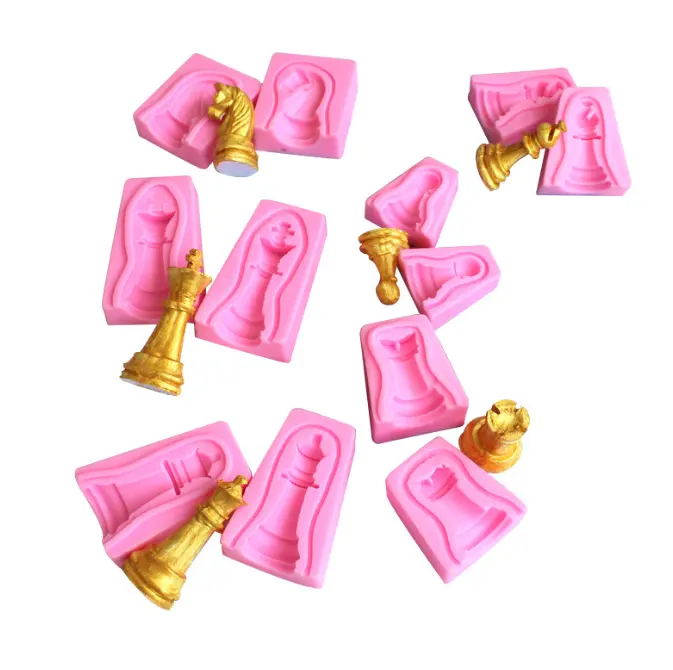 3D Chess game silicone mould set