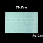 Large Detailed wedding Lace silicone mould style 7