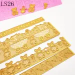 Baby shower baby theme Lace silicone mould