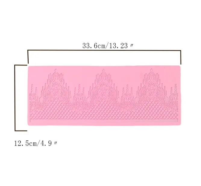 Crown theme boarder silicone mould style 8
