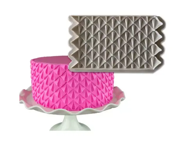 Onlay Lace Mat for Cake Borders Silicone Mould style 4
