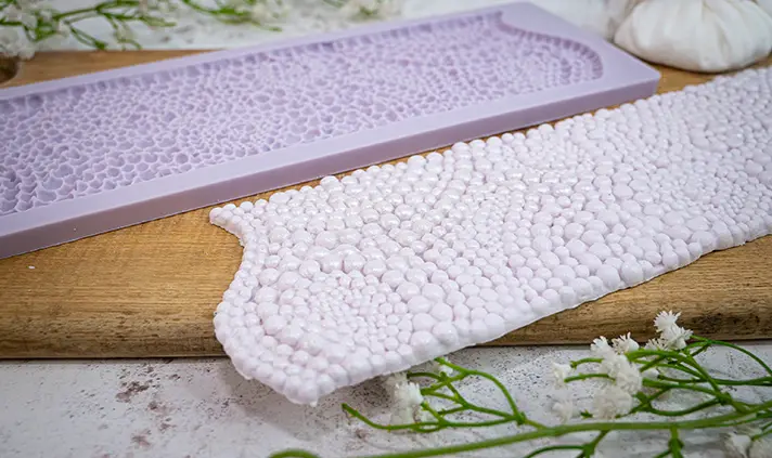 Pearl Texture wedding Silicone Mould