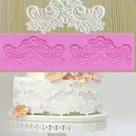 Flower Lace Silicone Cake Fondant Border silicone Mould