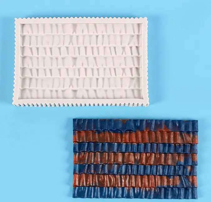 Frill Lace Mat for Cake Borders Silicone Mould style 5