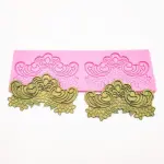 Flower Lace Silicone Cake Fondant Border silicone Mould