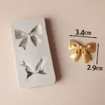 2 cavity Bow silicone mould