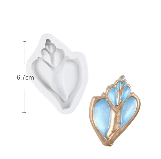 1 pcs small Conch sea horse silicone mould