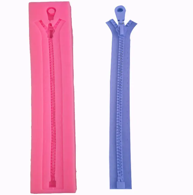 Zip silicone mould