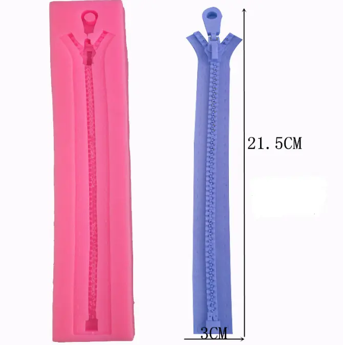 Zip silicone mould