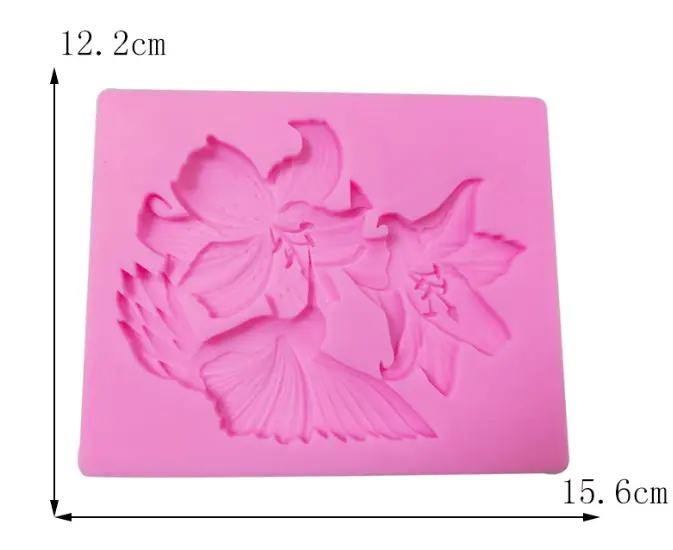 Large Bird and flower Silicone Mould