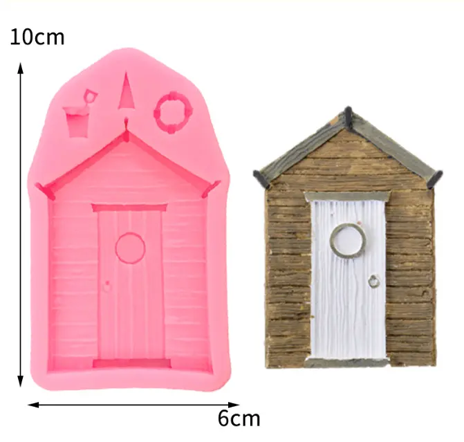 House beach Door hut theme silicone mould
