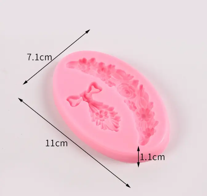 European Style Flower Silicone Fondant Mould