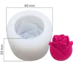 3D Rose Flower Mould for candle cholate resin etc