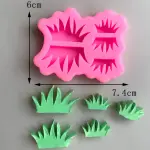 5 cavity Grass silicone Mould