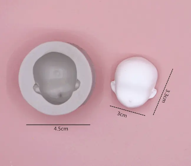 Baby Face Baby Head silicone Mould style 2