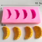 4 cavity Orange fruit Silicone mould