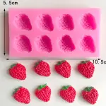 8 Cavity strawberry fruit Silicone mould