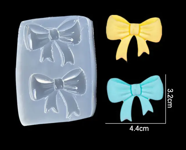 2 Cavity bow silicone mould style 2