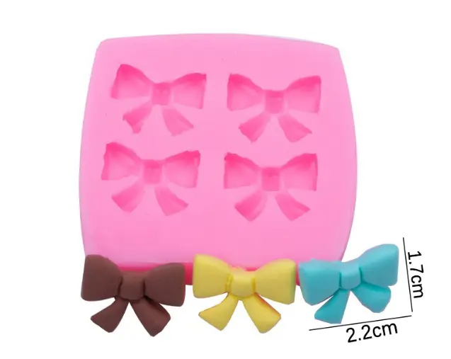 Different style bows candy silicone mould
