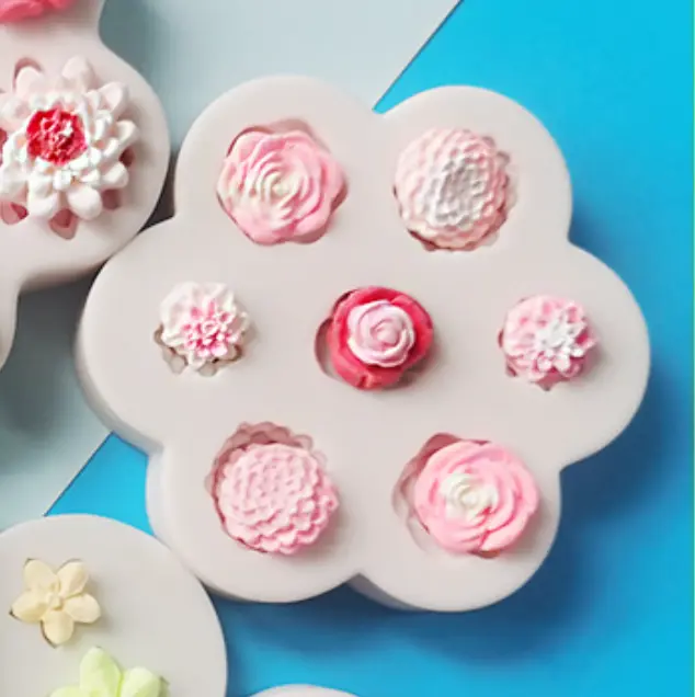Multi flower silicone mould