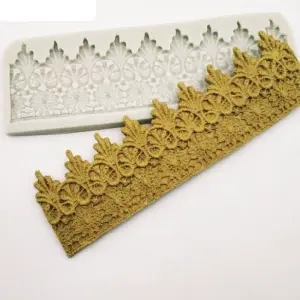 Baroque Scroll Relief vintage boarder Silicone Mould