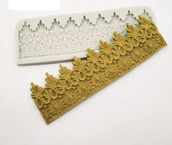 Baroque Scroll Relief vintage boarder Silicone Mould