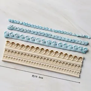 3 cavity sea wave silicone Mould