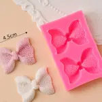 2 cavity Large Bow silicone mould